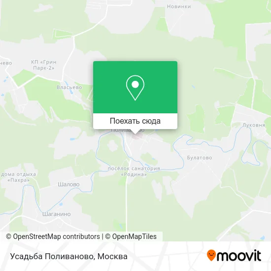Карта Усадьба Поливаново