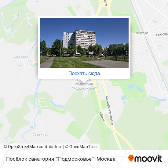 Карта Посёлок санатория ""Подмосковье""
