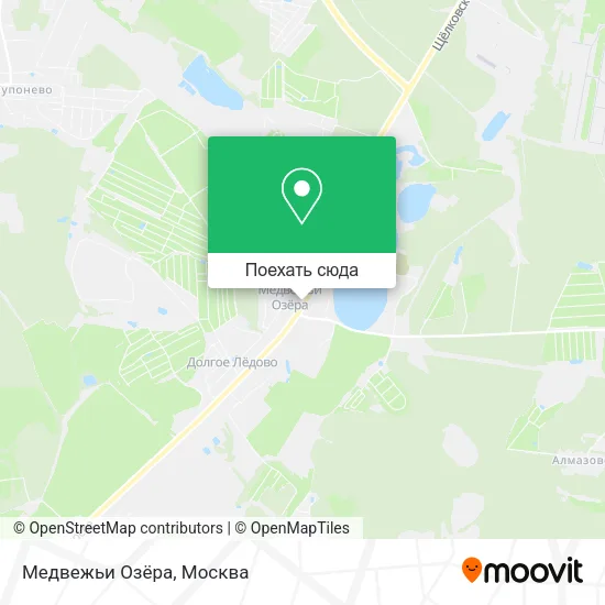 Карта Медвежьи Озёра