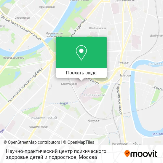 Карта Научно-практический центр психического здоровья детей и подростков