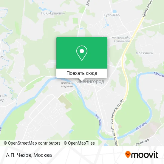 Карта А.П. Чехов