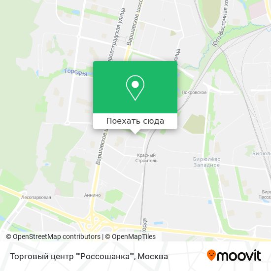 Карта Торговый центр ""Россошанка""