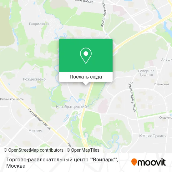 Карта Торгово-развлекательный центр ""Вэйпарк""