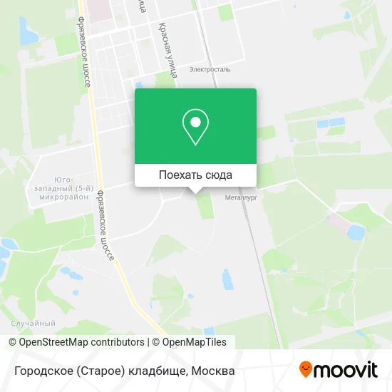 Карта Городское (Старое) кладбище
