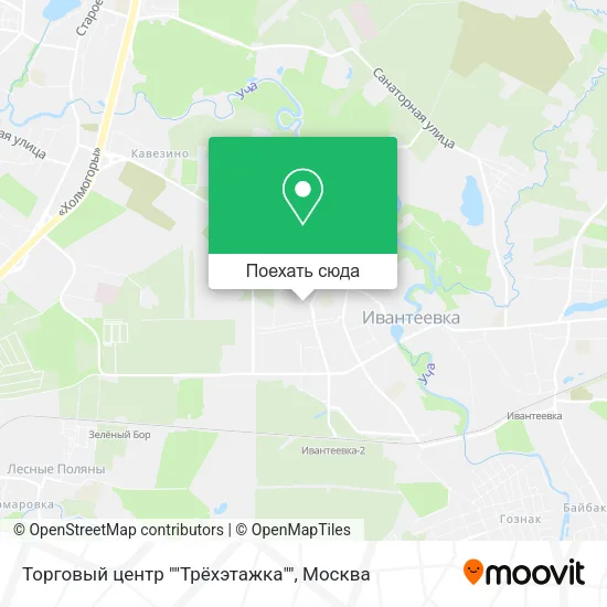 Карта Торговый центр ""Трёхэтажка""