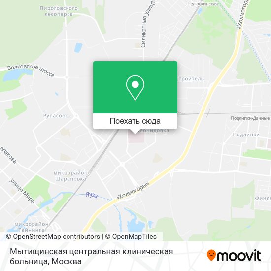 Карта Мытищинская центральная клиническая больница