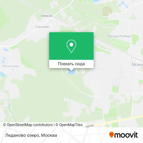 Карта Леданово озеро
