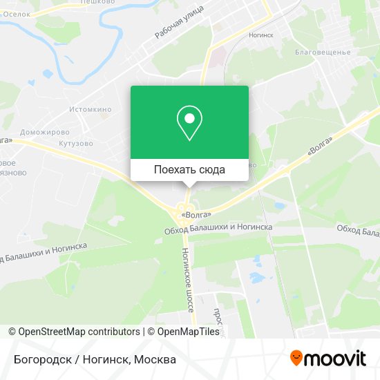 Карта Богородск / Ногинск