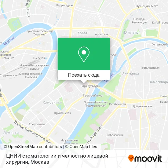 Карта ЦНИИ стоматологии и челюстно-лицевой хирургии
