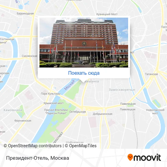Карта Президент-Отель