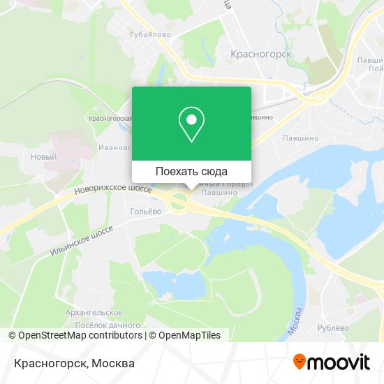 Карта Красногорск