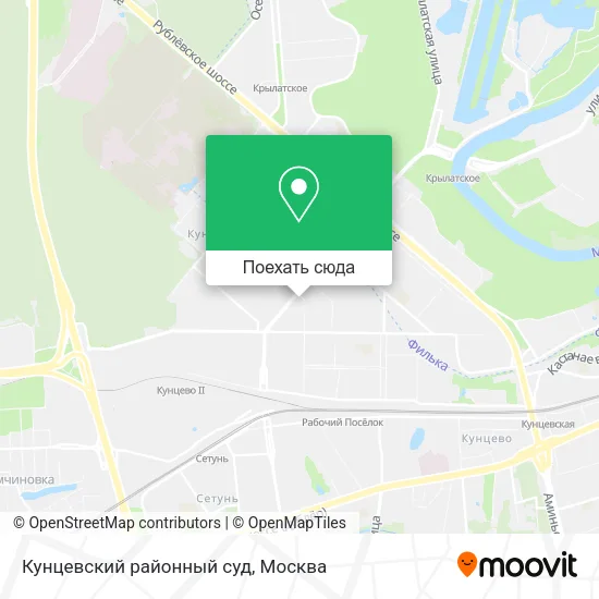 Карта Кунцевский районный суд