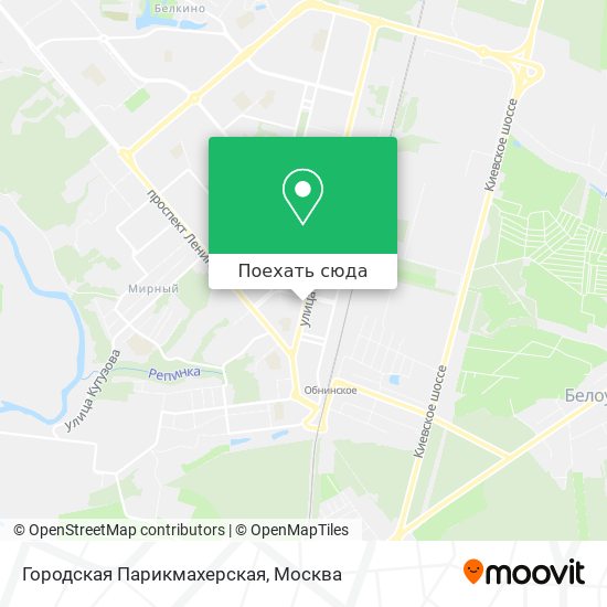 Карта Городская Парикмахерская