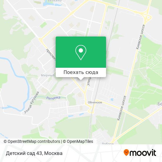 Карта Детский сад 43