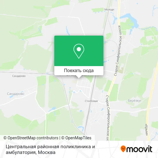 Карта Центральная районная поликлиника и амбулатория