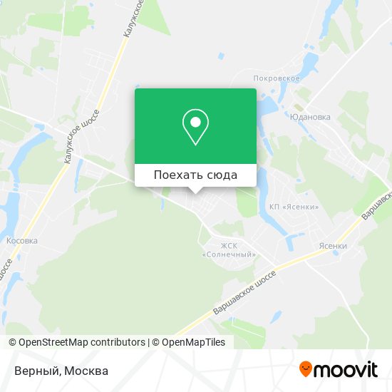 Карта Верный