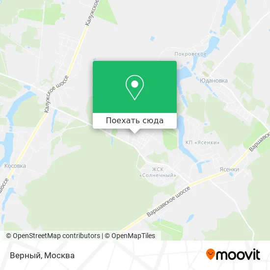 Карта Верный
