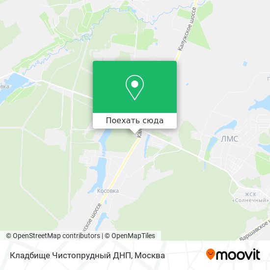 Карта Кладбище Чистопрудный ДНП