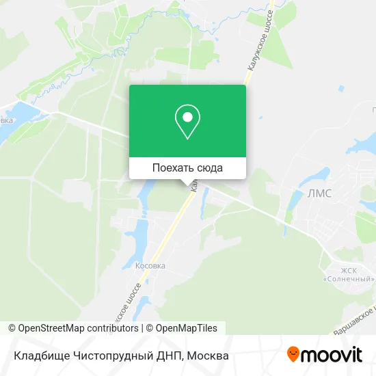 Карта Кладбище Чистопрудный ДНП