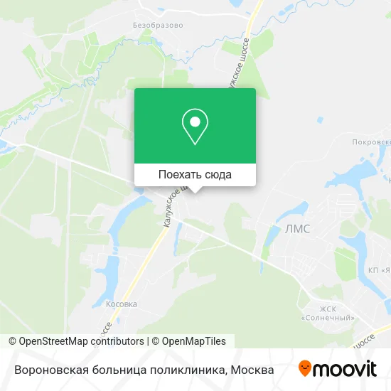 Карта Вороновская больница поликлиника