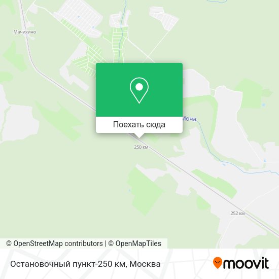 Карта Остановочный пункт-250 км