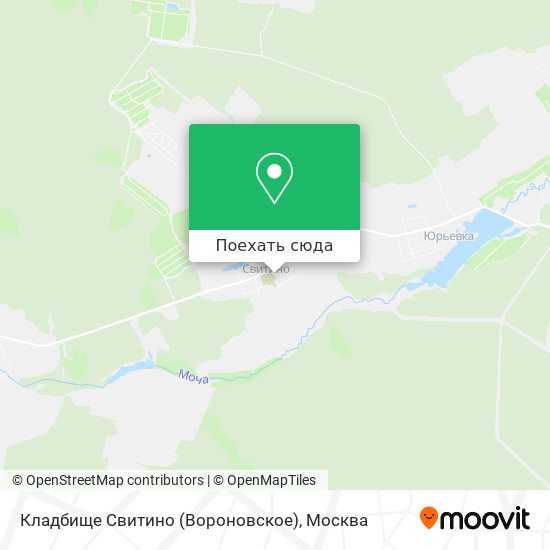 Карта Кладбище Свитино (Вороновское)