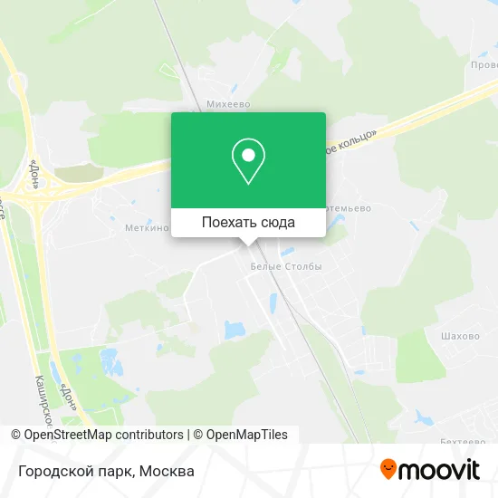 Карта Городской парк