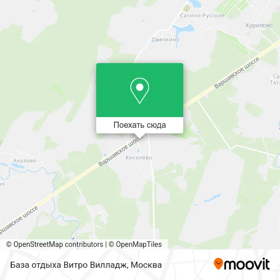 Карта База отдыха Витро Вилладж