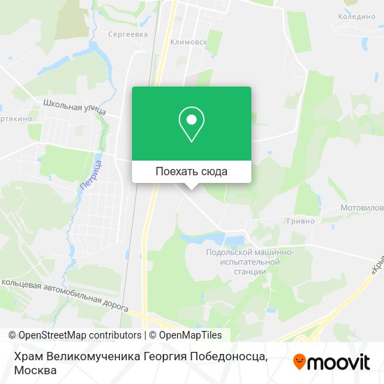 Карта Храм Великомученика Георгия Победоносца