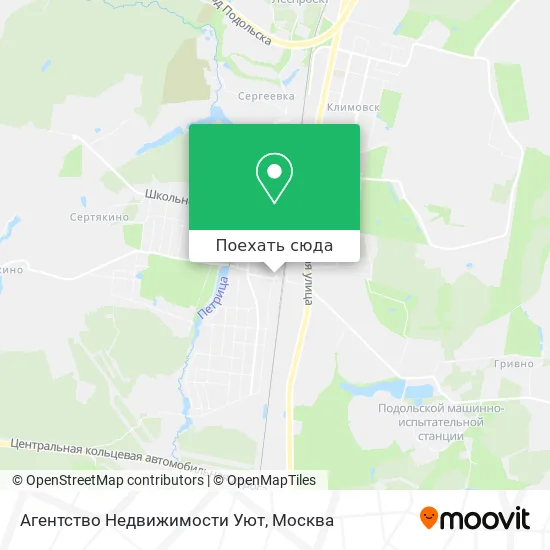 Карта Агентство Недвижимости Уют