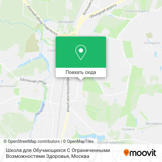 Карта Школа для Обучающихся С Ограниченными Возможностями Здоровья