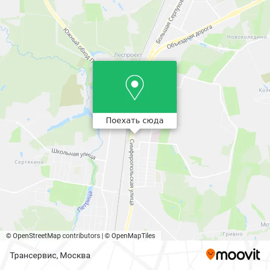 Карта Трансервис