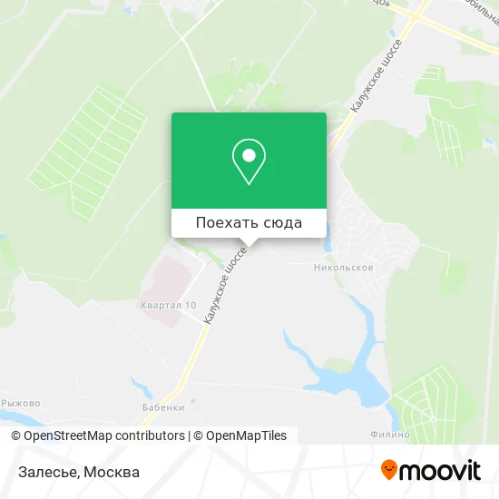 Карта Залесье