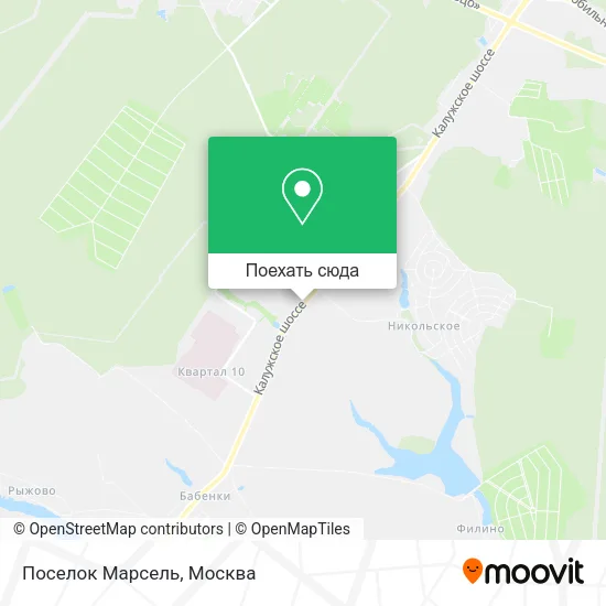 Карта Поселок Марсель