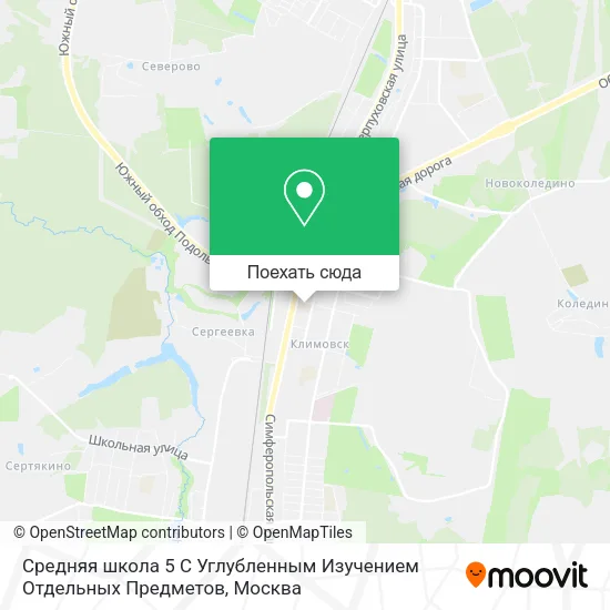 Карта Средняя школа 5 С Углубленным Изучением Отдельных Предметов