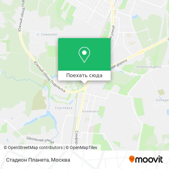 Карта Стадион Планета