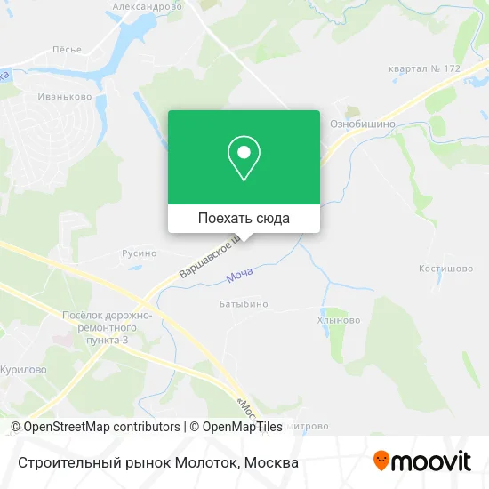 Карта Строительный рынок Молоток