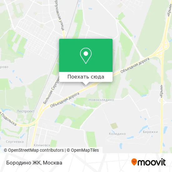 Карта Бородино ЖК
