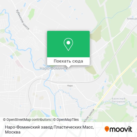 Карта Наро-Фоминский завод Пластических Масс