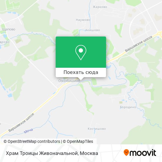 Карта Храм Троицы Живоначальной