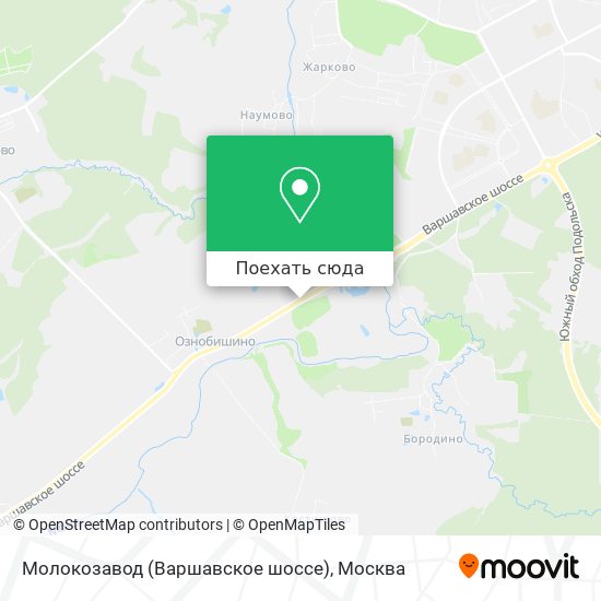 Карта Молокозавод (Варшавское шоссе)