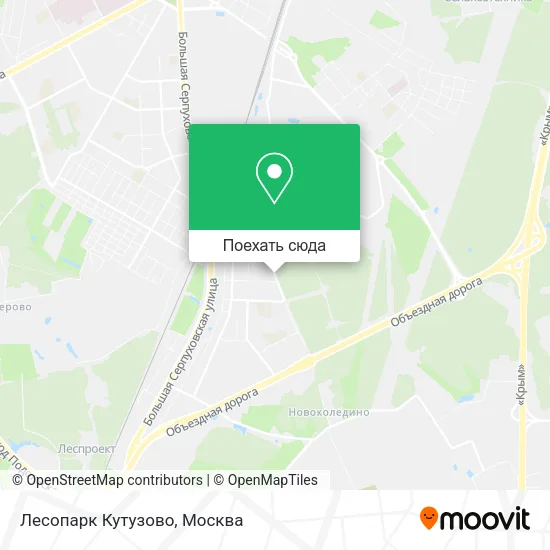 Карта Лесопарк Кутузово