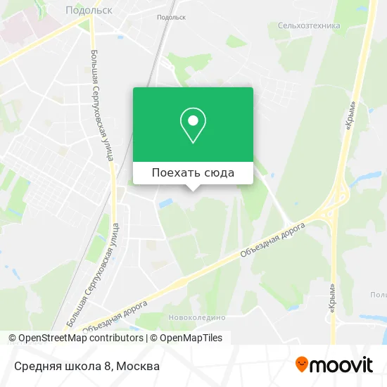 Карта Средняя школа 8