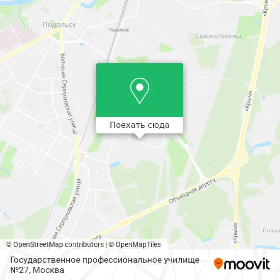 Карта Государственное профессиональное училище №27