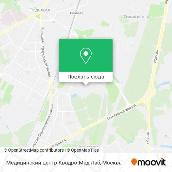 Карта Медицинский центр Квадро-Мед Лаб