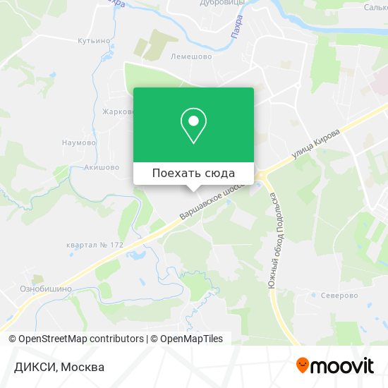 Карта ДИКСИ