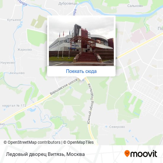Карта Ледовый дворец Витязь