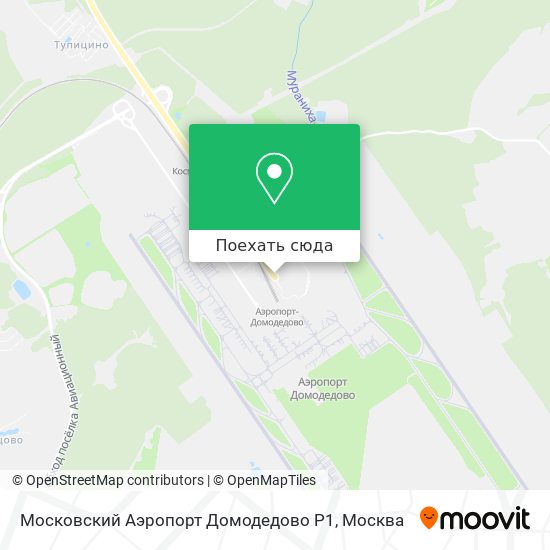 Карта Московский Аэропорт Домодедово Р1