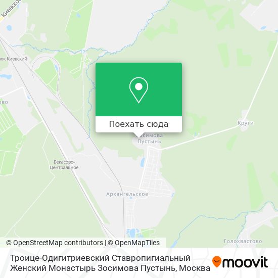 Карта Троице-Одигитриевский Ставропигиальный Женский Монастырь Зосимова Пустынь