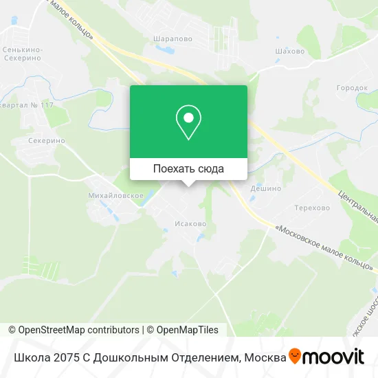 Карта Школа 2075 С Дошкольным Отделением